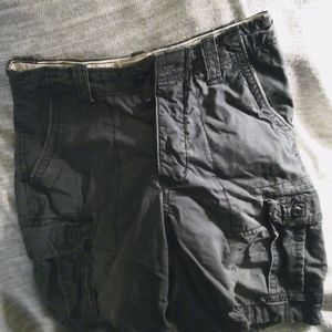 COPY - Abercrombie & Fitch Grey Cargo Shorts